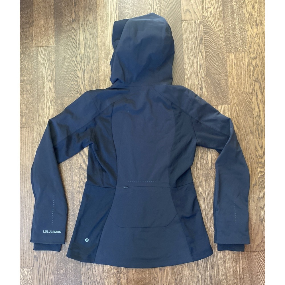 LULULEMON NWT Cross Chill Performance Jacket Black Sz 8 Waterproof Fleece - Picture 2 of 6
